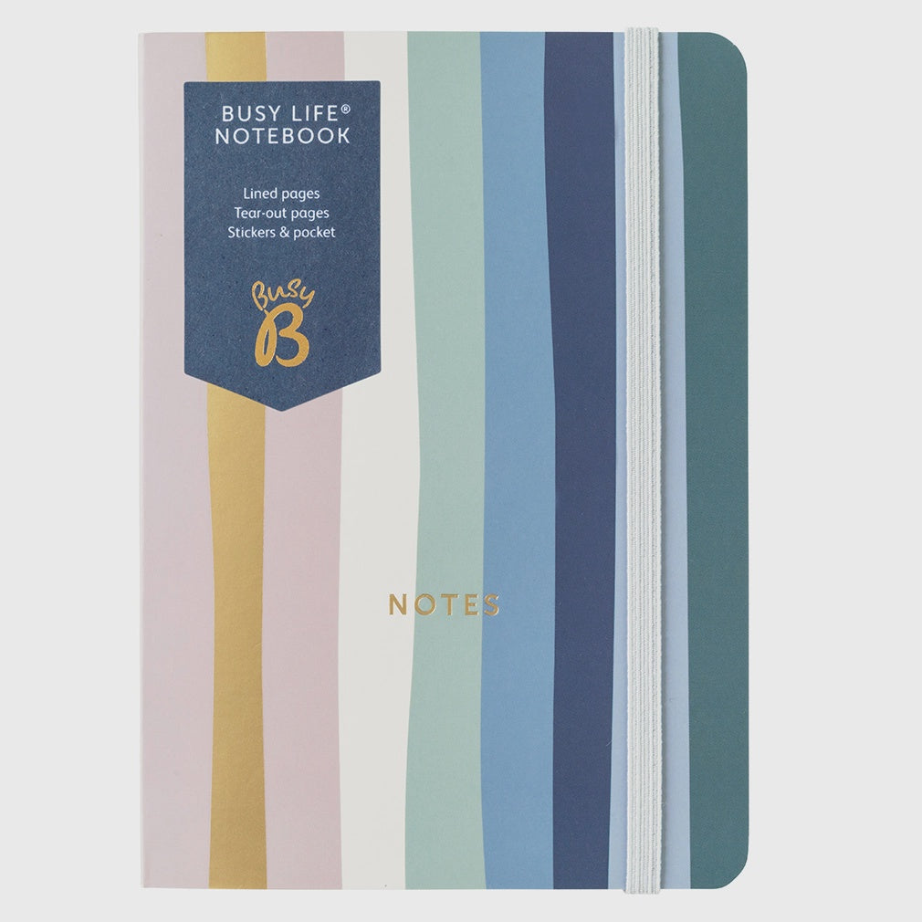 A6 Busy Life Notebook - Stripe - Compact - Undated Planners