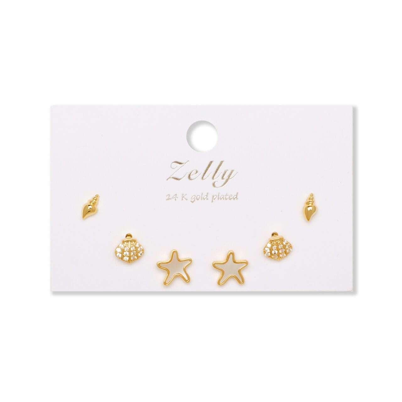 Earring Constellation Collection Seaside Set Of 3 Gold