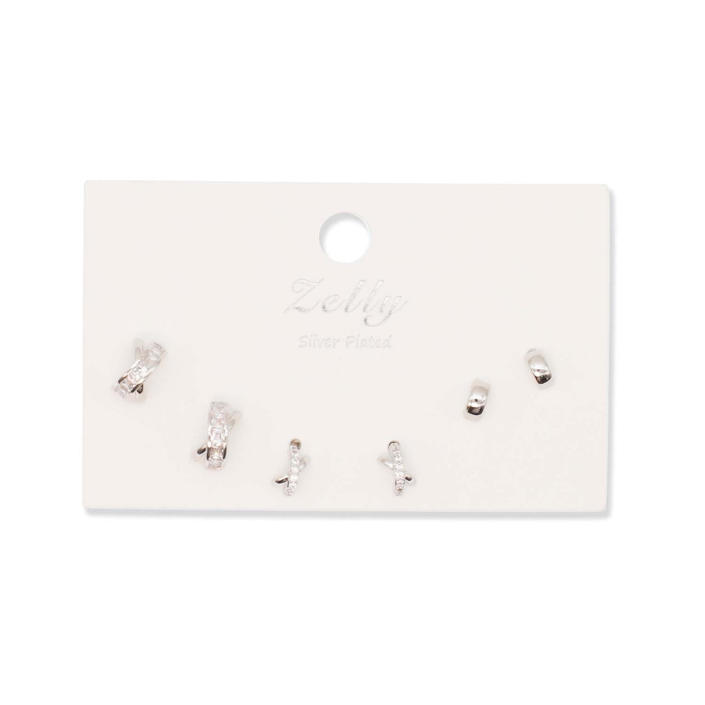 Earring Multipack Kiss Silver