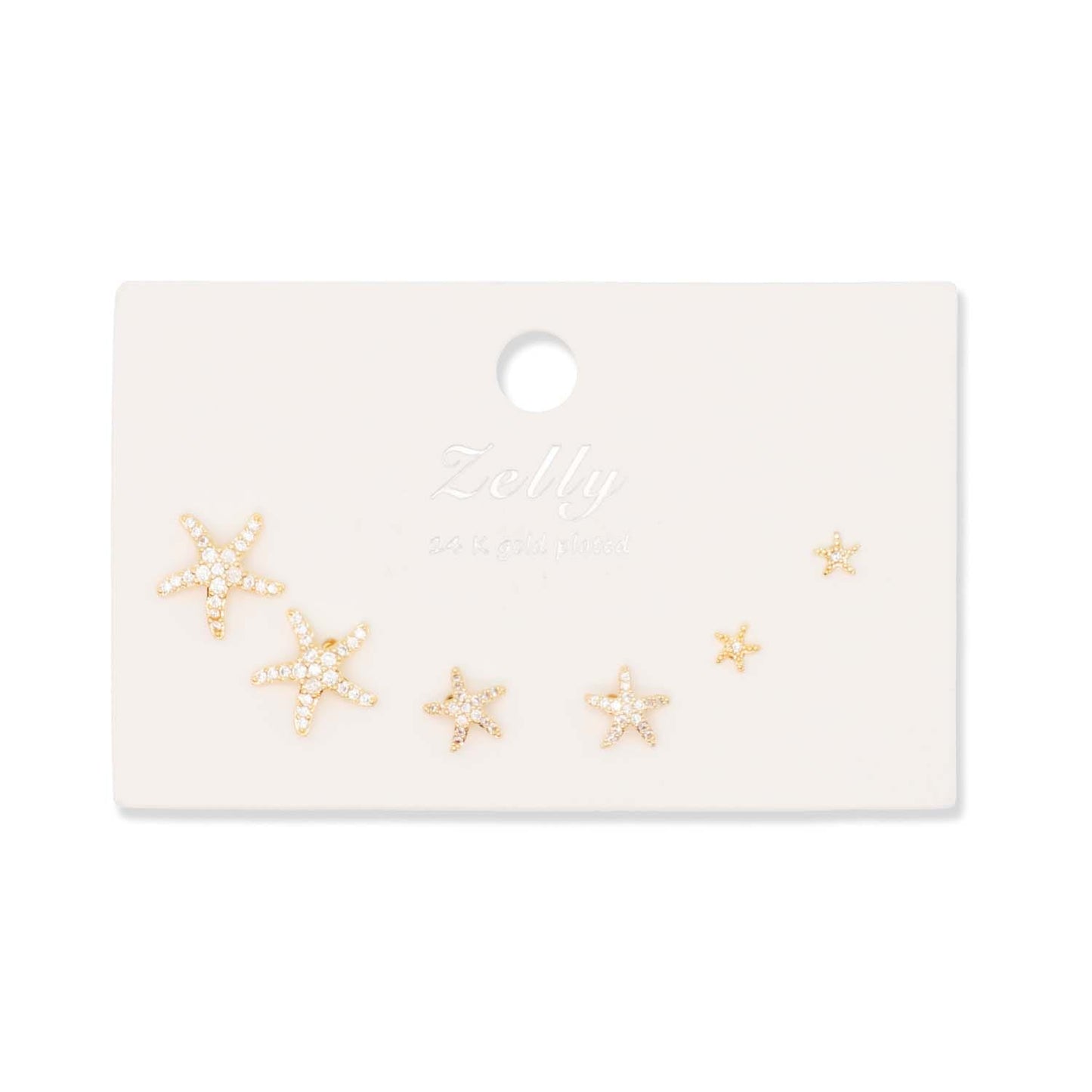 Earring Multipack Starfish Gold