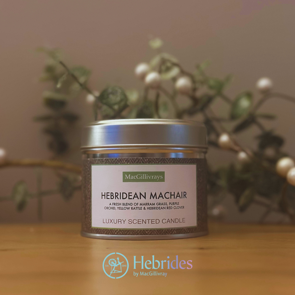 Hebridean machair - Hebrides by MacGillivray custom candle tin