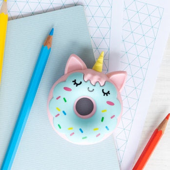 Adorable animal doughnut eraser - Unicorn