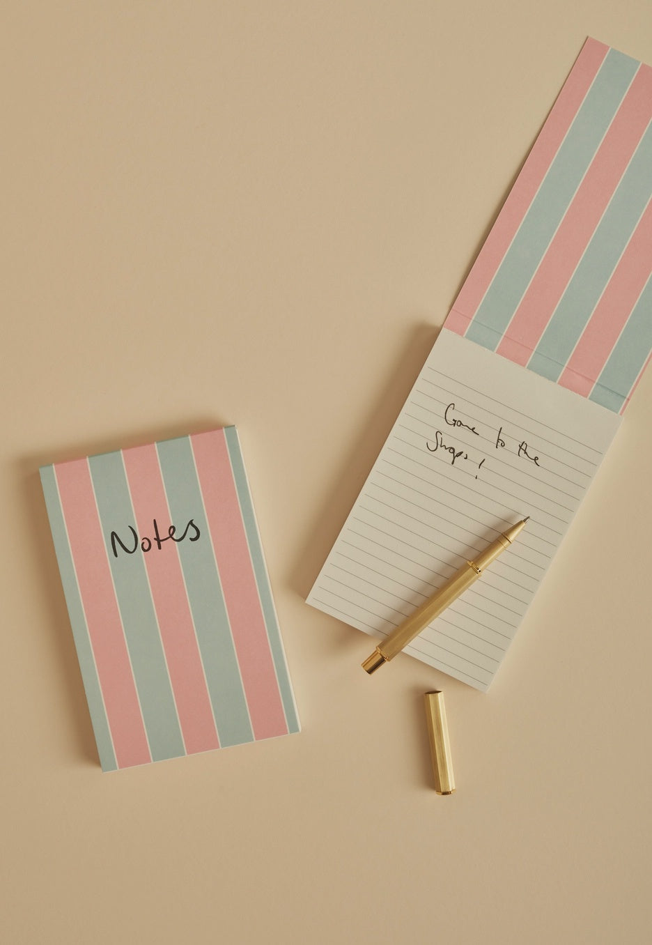 Notepad/notebook - Stripe Blue & Pink