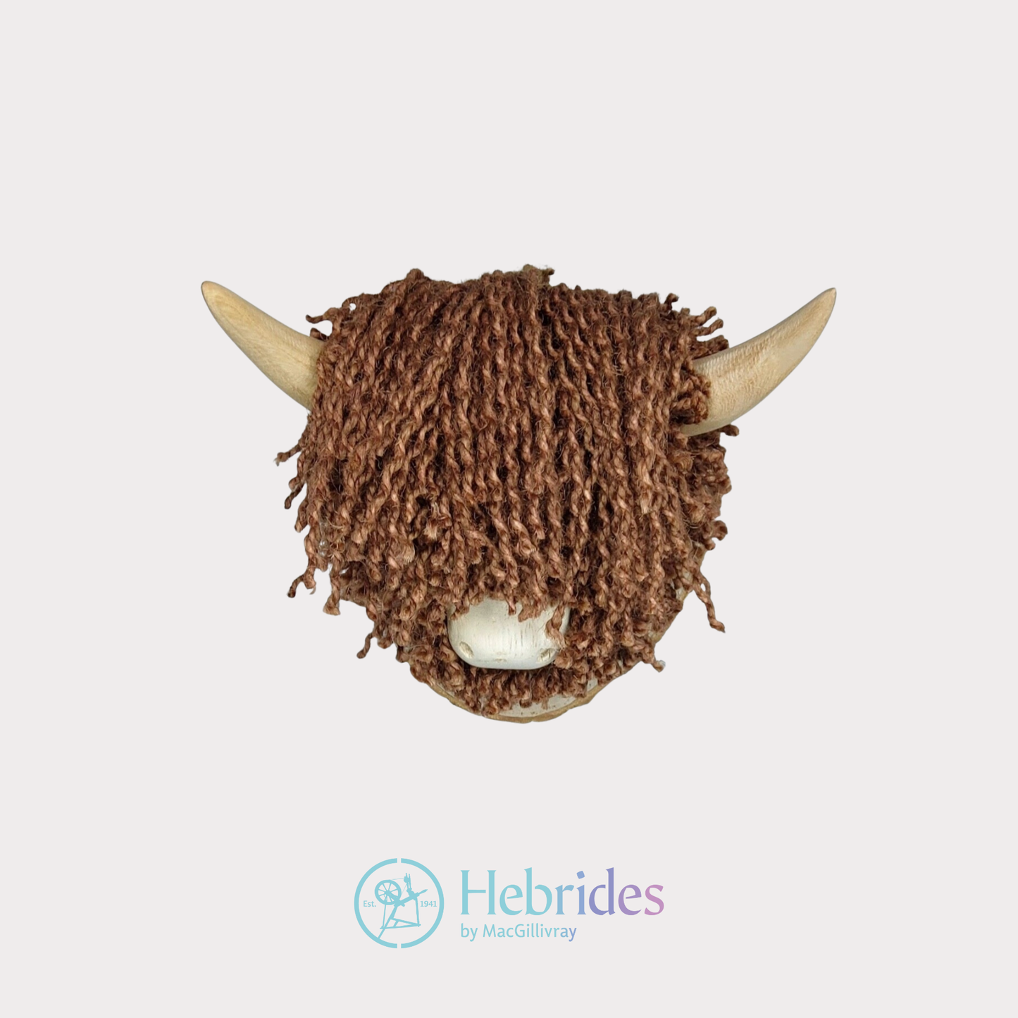 Highland cow mini plaque - Brown