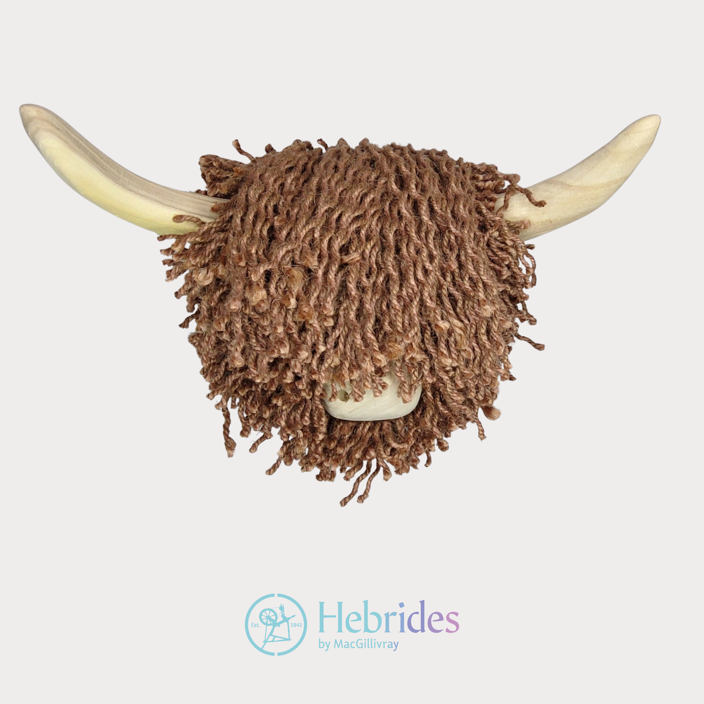 Ailsa highland cow, Wall hanging - brown