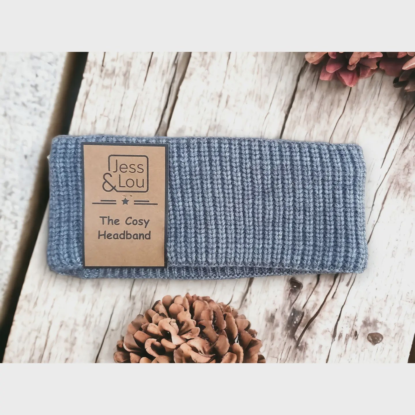 Charcoal Cosy Rib Headband HL815