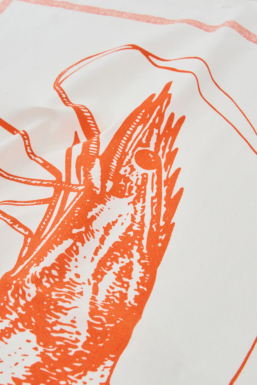 Prawn tea towel