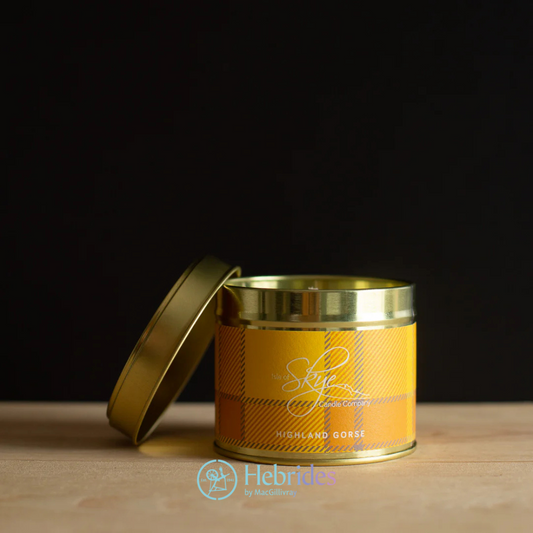 Highland gorse travel tin candle
