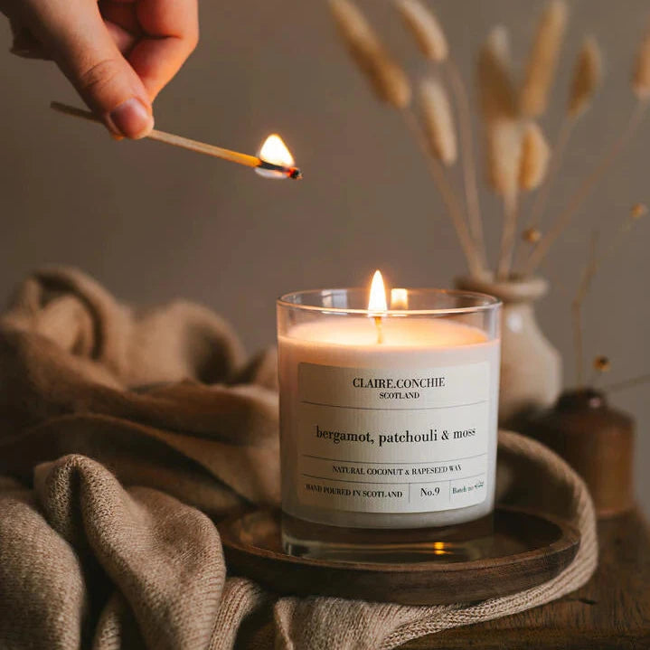 Rocksalt & driftwood candle