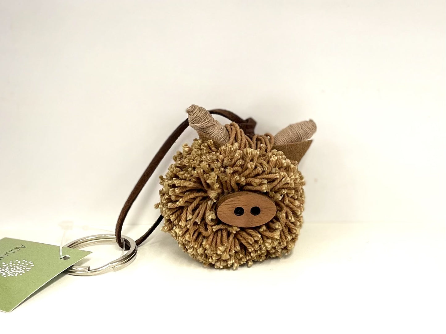 Moo Keyring - Brown