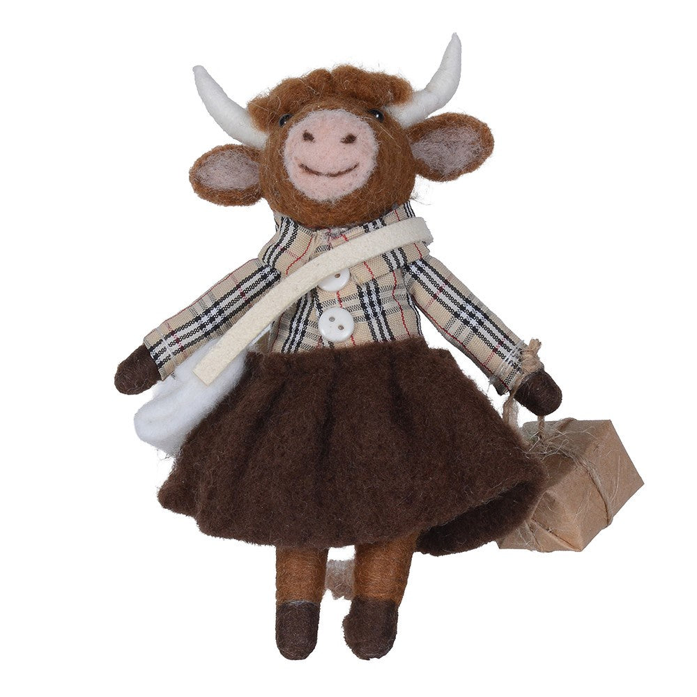 Shop til you drop highland cow decoration