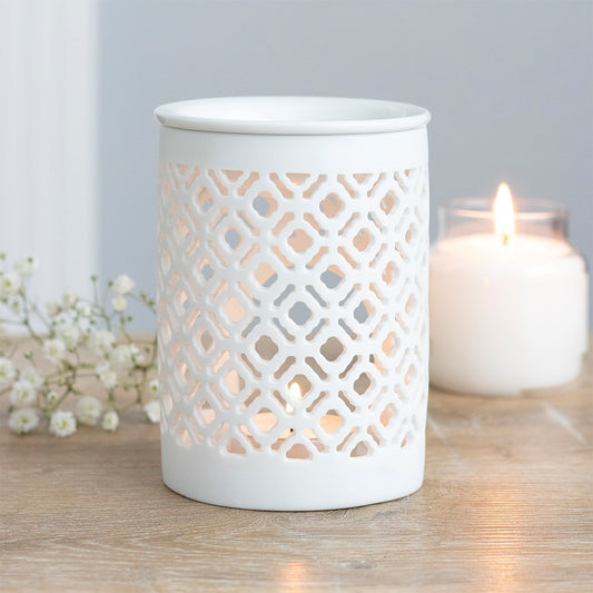 White matt cut out oil burner