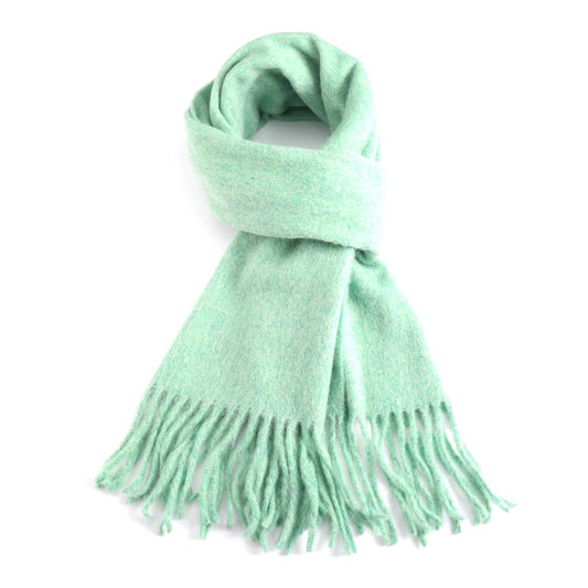 Green Winter Plain Scarf