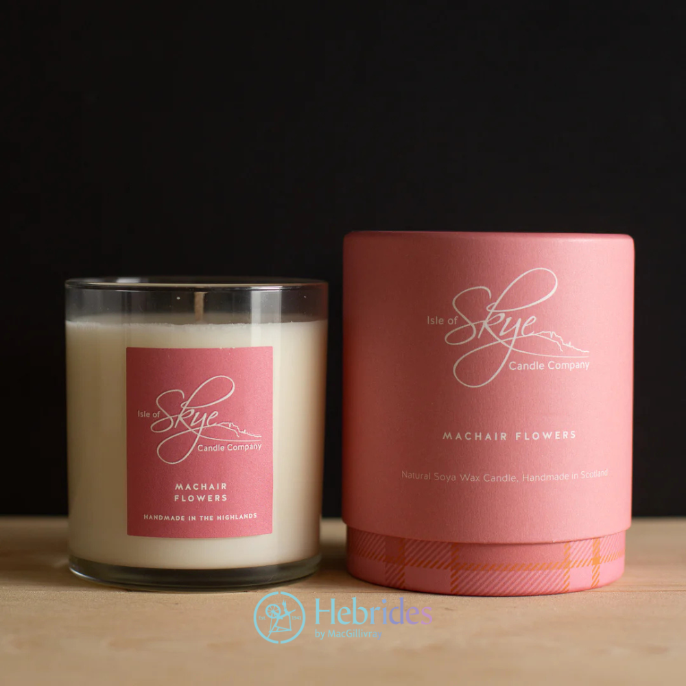 Machair flowers large candle
