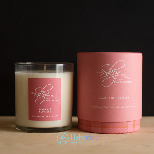 Machair flowers large candle