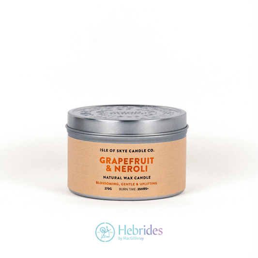 Grapefruit and Neroli candle tin