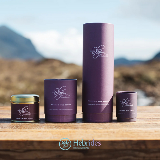 Heather and wild berries travel tin candle