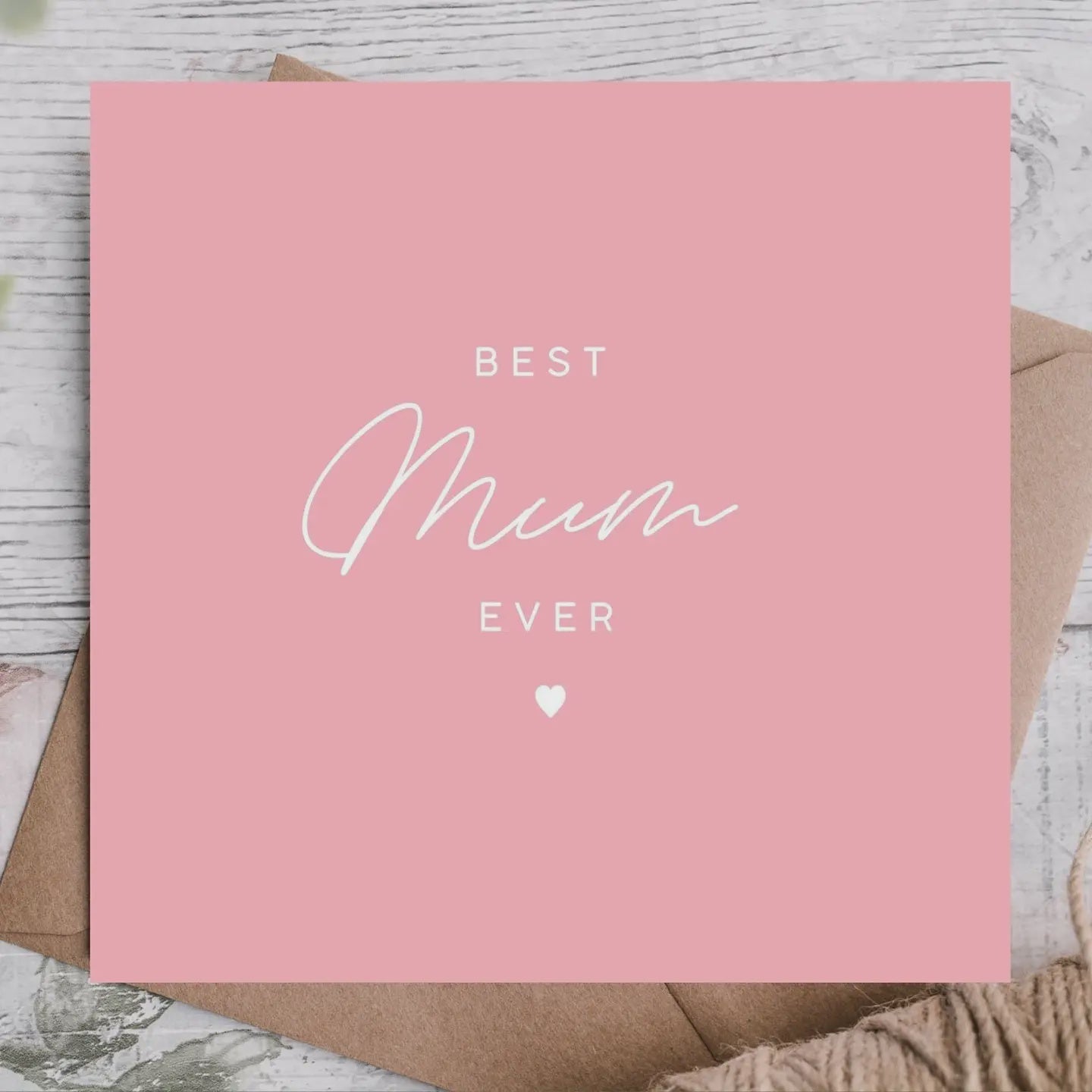 Best mum ever Mother's Day card