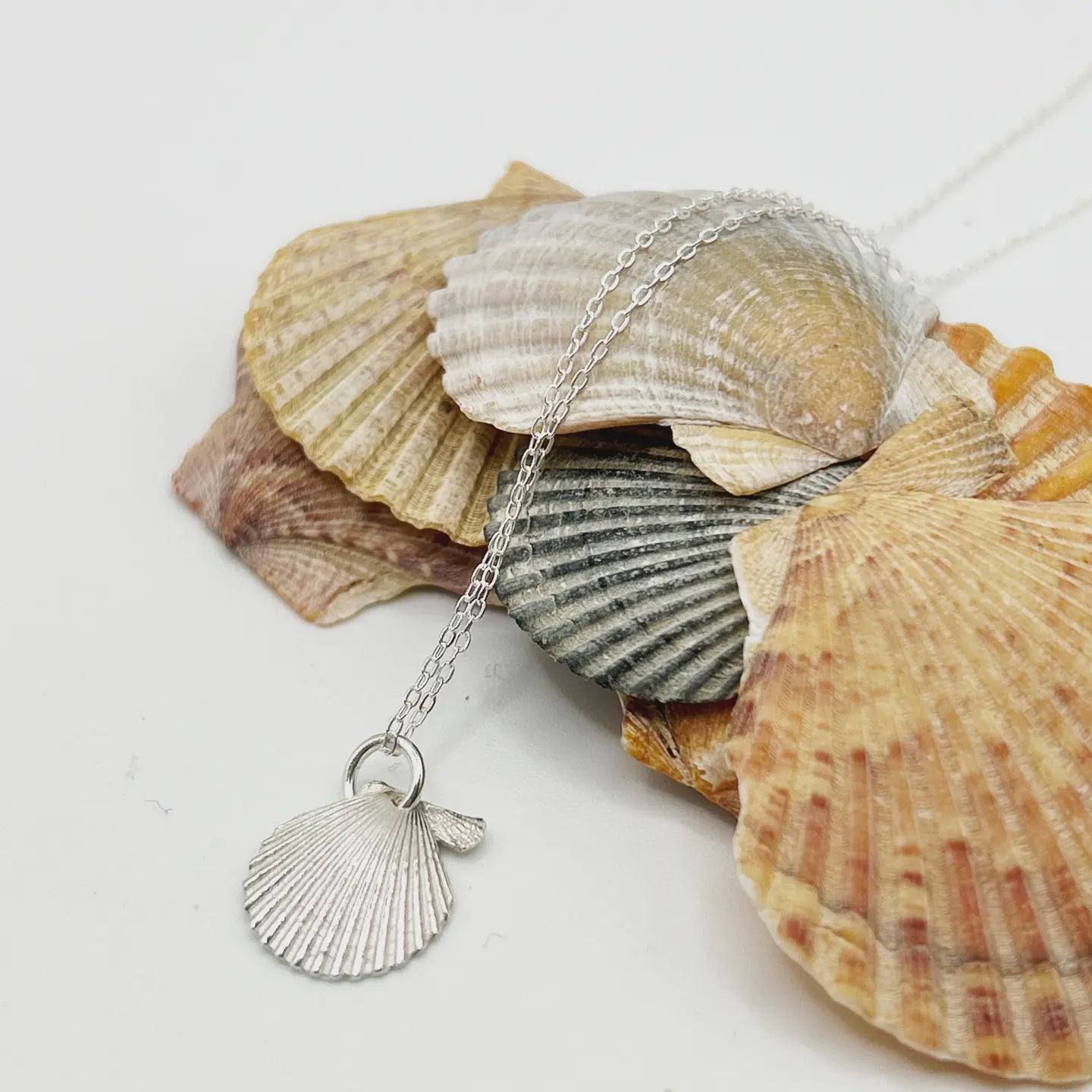 Handmade in Scotland - Scallop necklace