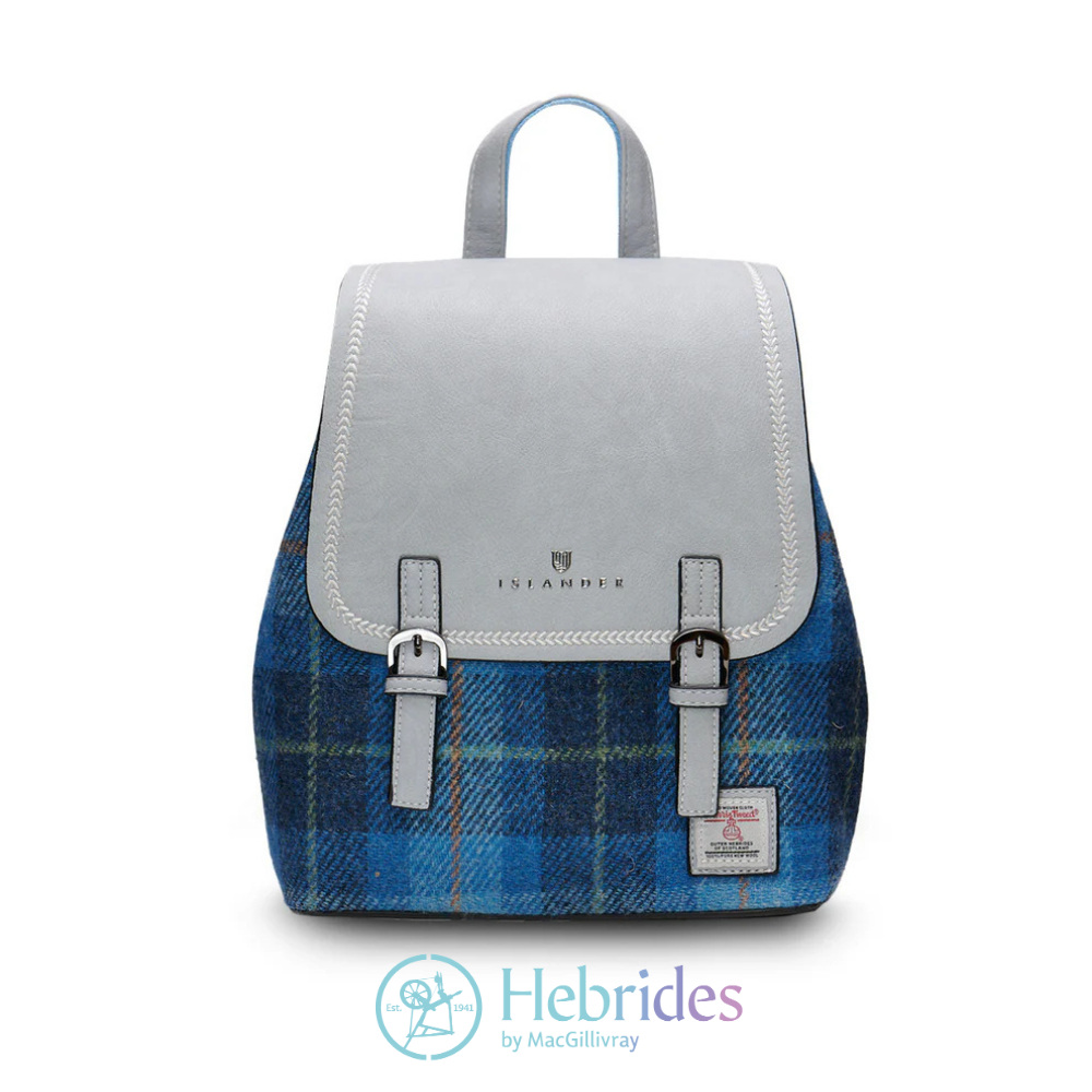 Blue Harris Tweed - Jura backpack