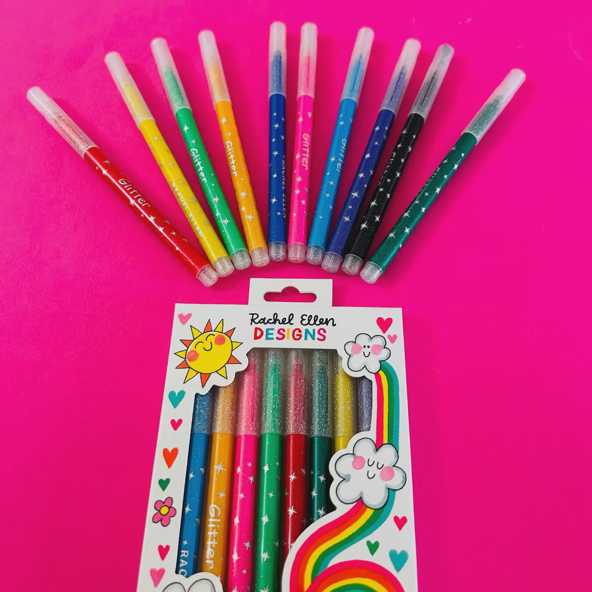 Glitter Markers - Rainbow