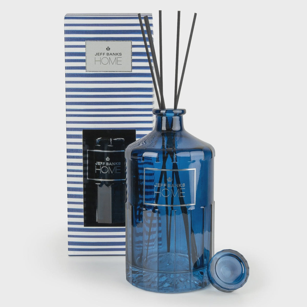 1000ml Reed Diffuser Stripes Blue by Jeff banks