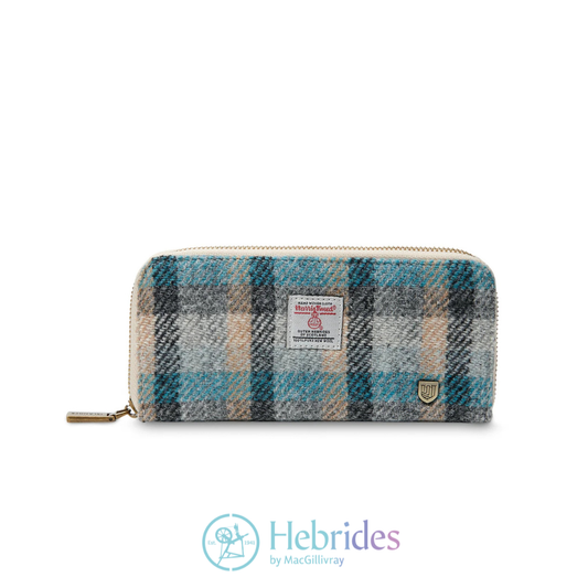 Islander Harris Tweed - Long zip purse