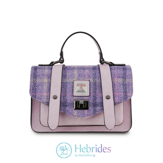 Purple Harris Tweed - Satchel