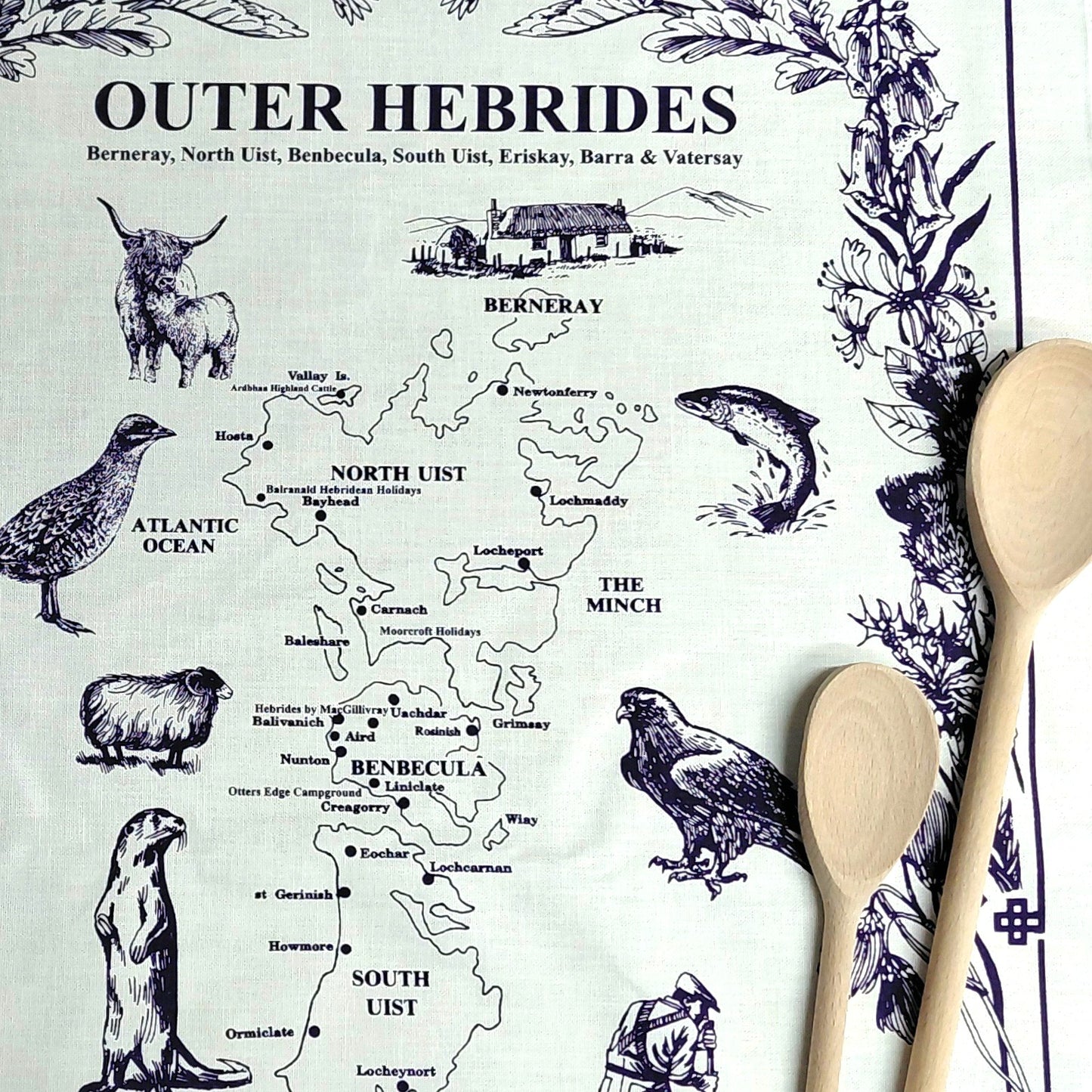 Uist & Benbecula Tea Towel