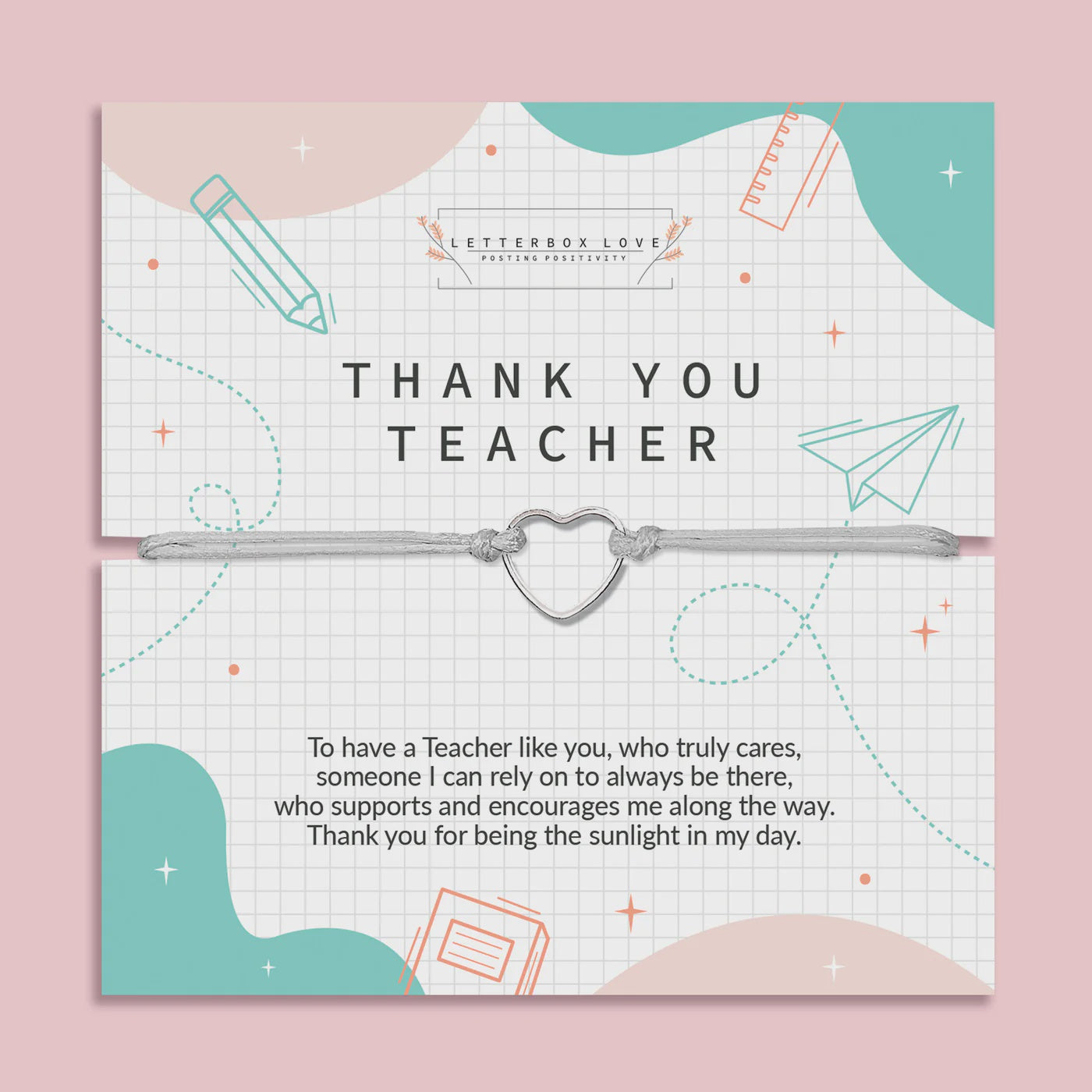 Thank you teacher bracelet