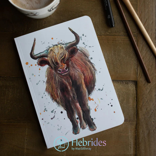 Highland cow A5  notebook