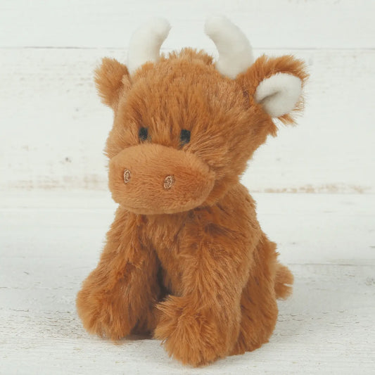 Mini brown highland cow - 13cm