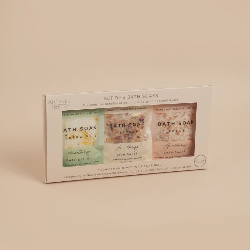 Aromatherapy bath salts gift set