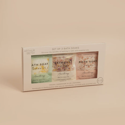 Aromatherapy bath salts gift set