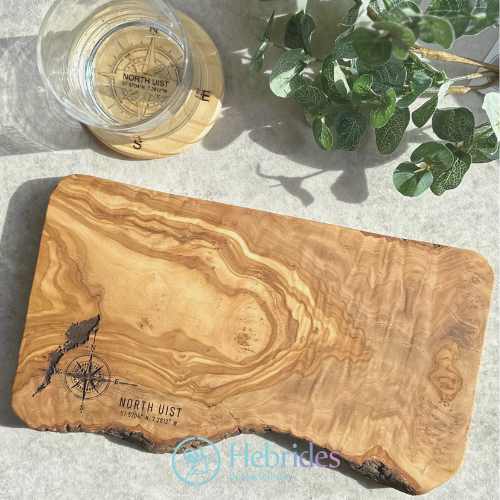 North Uist engraved chopping board - medium