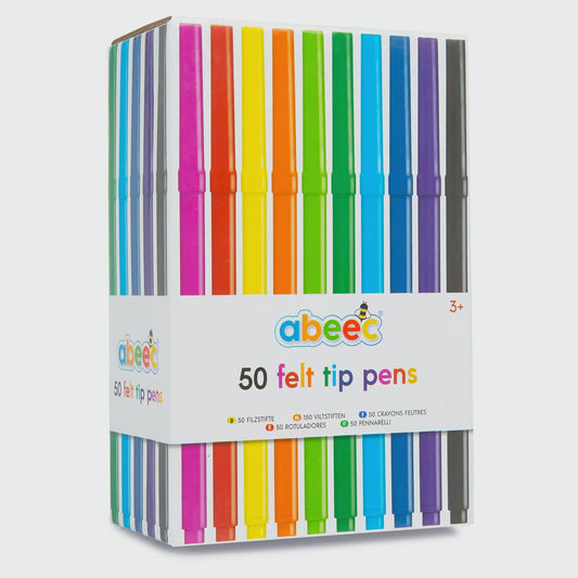 50 Felt Tip Pens box