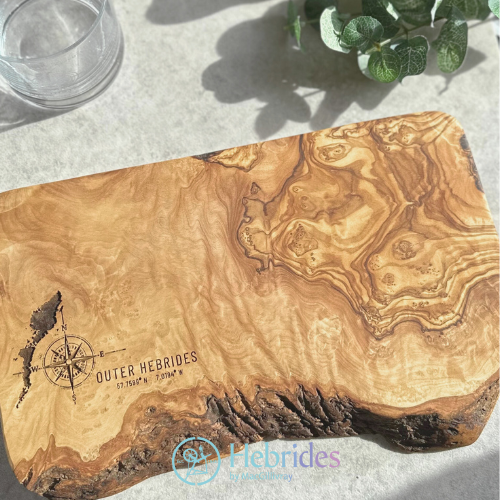 Outer Hebrides engraved chopping board - Large