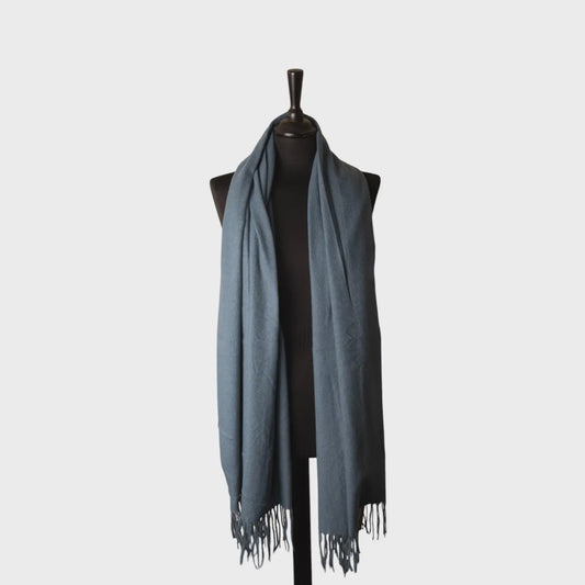 Petrol Blue Lightweight Soft Winter Scarf WJ635