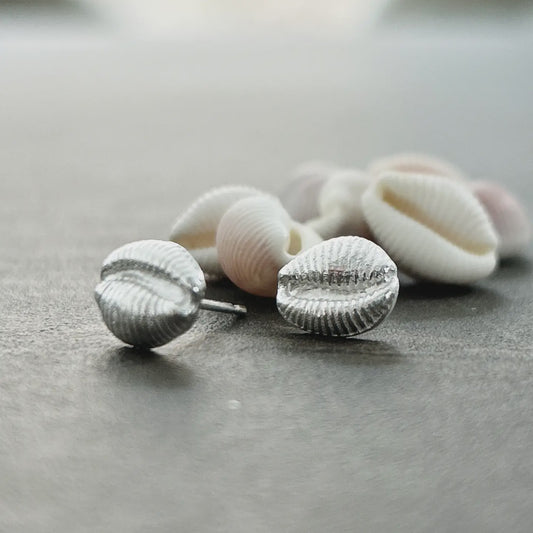 Handmade in Scotland - cowrie earrings