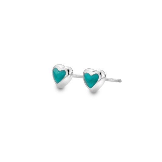 SIL STUD - Heart T stud earrings