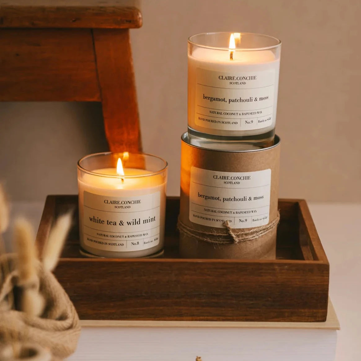 Tonka bean and amber candle