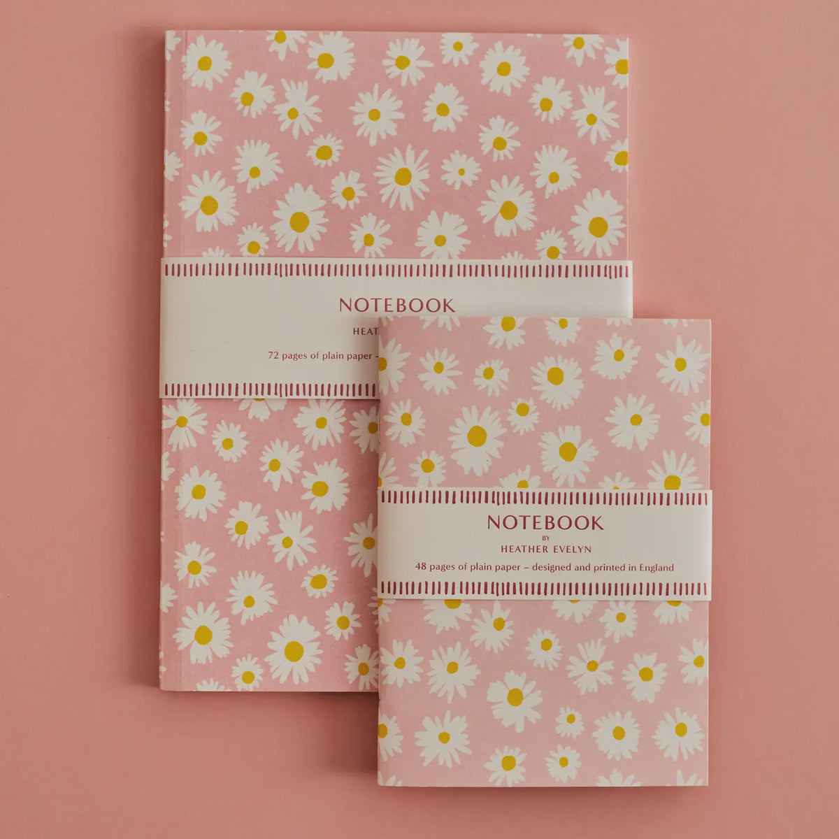 Notebook Daisies Pink A6