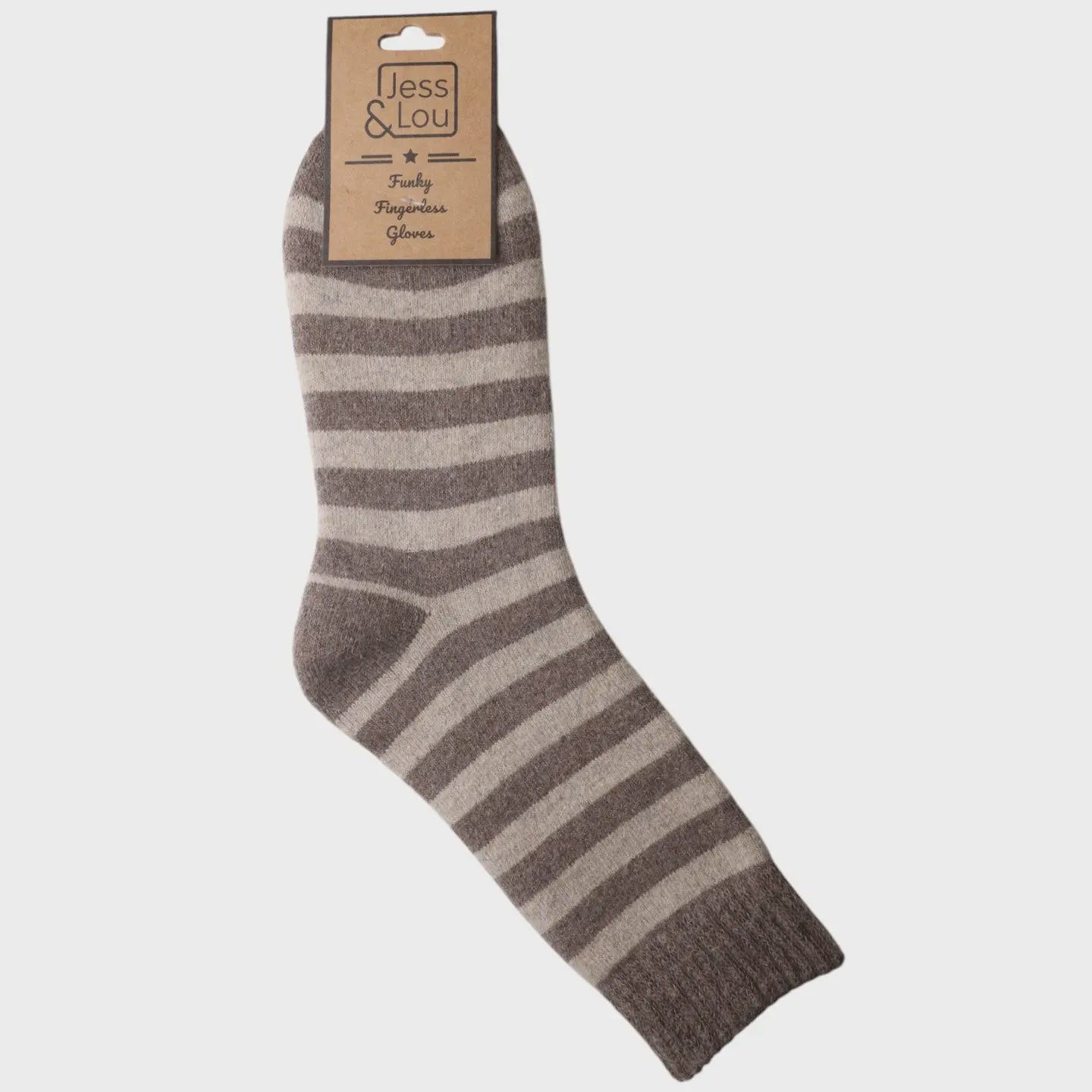 Cappuccino Stripes Cosy Socks SL7615