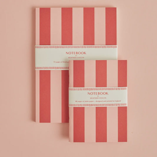 Notebook Classic Stripe Red & Pink A6