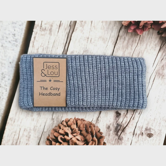 Charcoal Cosy Rib Headband HL815