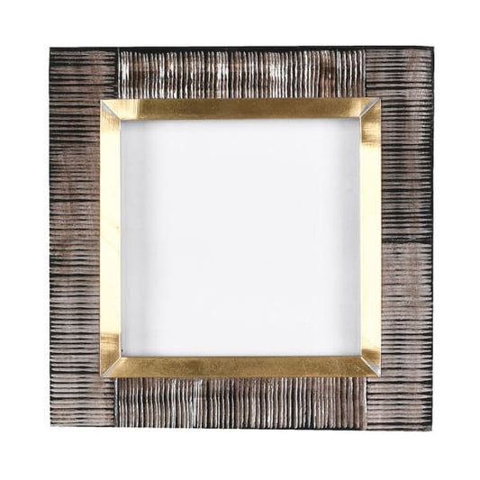Brushed black and gold photo frame