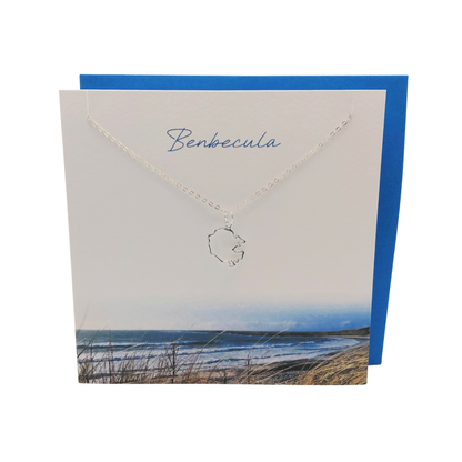 Island Map Jewellery - Necklace with Card