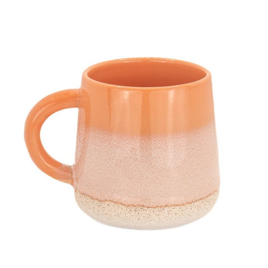 Coral hand glazed mug
