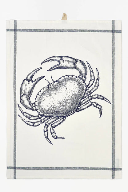 Crab tea towel