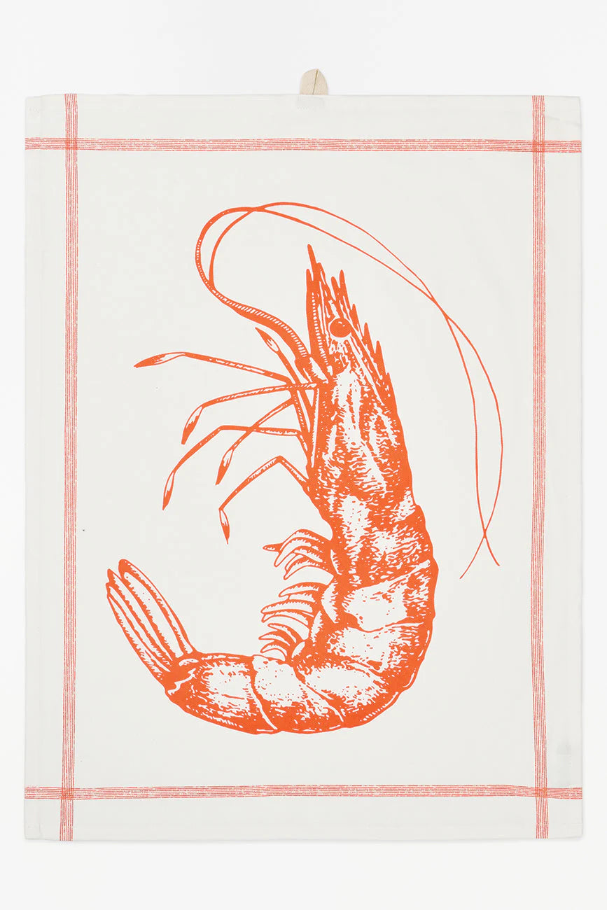 Prawn tea towel